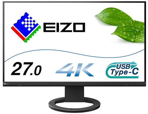 EIZO Flexscan EV2740S-BK 68,5cm (27) 4K UHD IPS Profi Monitor 16:9 DP/HDMI/USB-C 60Hz (EV2740S-BK)
