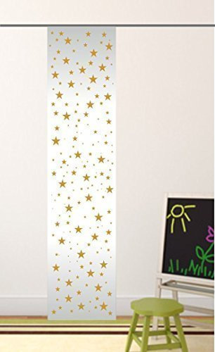 gardinen-for-life Flächenvorhang Sternchen Gold - Schiebevorhang, Gr.60x260 cm