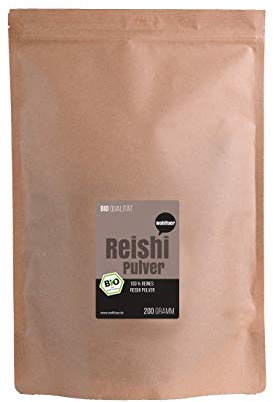 Wohltuer Bio Reishi Pulver | Vitalpilz Pulver für Reishi Tee, Reishi Kaffee oder Reishi Latte 200g aus fairem Handel