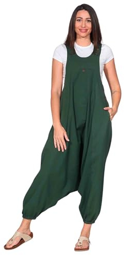 Kunst und Magie Hippie Latzhose Haremshose Hose Psy Goa 70er Overall
