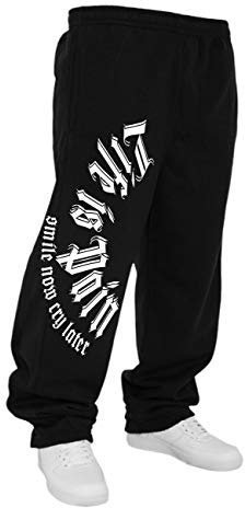 Life Is Pain Männer Sweatpant Jogginghose Trainingshose Smile Now cry Later Größe S - 10XL