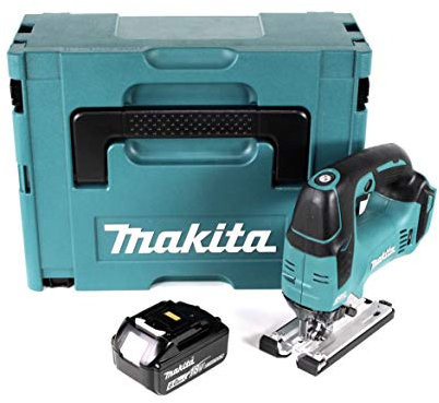 Makita DJV 182 G1J Scie sauteuse pendulaire sans fil 18 V Brushless + 1 batterie 6,0 Ah + Makpac – sans chargeur