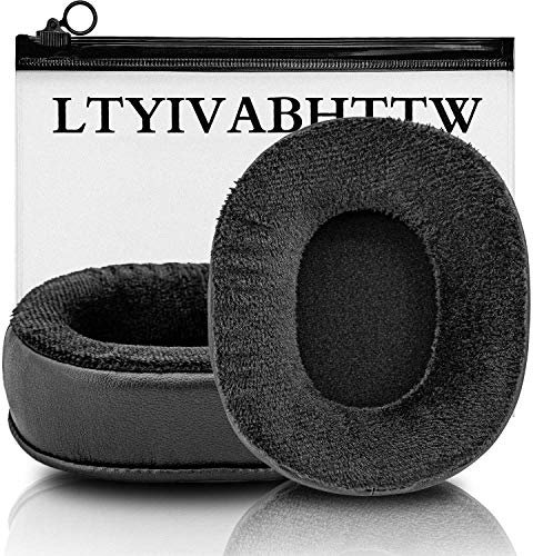 Arctis 7 Ersatz-Ohrpolster, kompatibel mit ATH-M50x M50 M40, Arctis 7 Arctis Pro, ATH-WS1100iS, HD280 Pro, MDR-7506 V6 Kopfhörer (Hybrid-Velour)