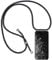 Necklace Case for iPhone XR Cover with Neck Strap Phone Chain Case Crossbody Necklace with Cord Transparent Silicone Case with Adjustable Lanyard Case with Strap Cord, Black