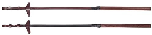 Equiline Gummi Zügel, Gummizügel mit Zaumhaken, ohne Stege, 16mm Farbe braun