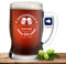 Deitert Bierseidel mit Name oder Wunschtext, Leonardo Bierkrug 0,5l inkl. Gravur, individuelles Geschenk, personalisiertes Bierglas, Motiv Genussmensch