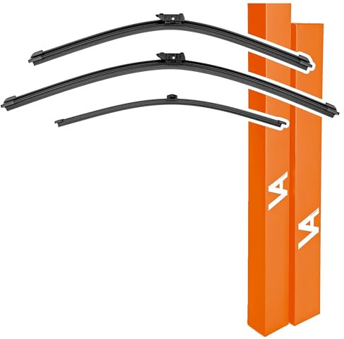 VIA ALBION® Wischerblätter für • Audi A4 Kombi / Avant / Allroad (B8/B9, ab 2008) • Allwetter Vorne & Hinten Scheibenwischer Set