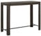 vidaXL Garten Bartisch Gartentisch Stehtisch Bistrotisch Tresentisch Partytisch Balkontisch Terrassentisch Braun 140,5x60,5x110,5cm Poly Rattan