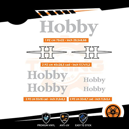 Generico Aufkleber-Set für Wohnwagen Hobby – Version F