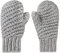 AfinderDE Damen Herren Fäustlinge Handschuhe Winter vedicken warme Strick Winddicht Handschuhe Fausthandschuhe Wolle Gefütter Handschuhe