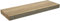 Encimera Baño Madera Suspendida | Encimera Flotante para Lavabos sobre Encimera Baños | Encimera de Melamina con Textura de Espesor 8cm (140x40cm, Roble Natural)