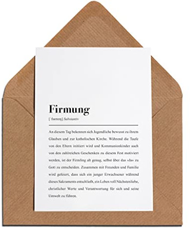 Firmung Karte mit Umschlag – Firmung Definition