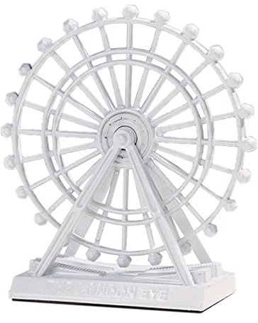 LIBOOI Riesenrad Ornament, 3D Riesenrad Metall Modell Riesenrad Skulptur Weihnachten Riesenrad Tischdekoration