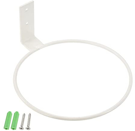 PATIKIL 6 Inch Flower Pot Holder, 3 Pack Ring Wall Mounted Plant Stand Rack for Home Indoor Outdoor, White