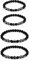 Emibele Bracelets de Cheville Magnétiques, 4PCS Chaînes de Cheville en Perles d'Hématite, Bijoux Accessoires Élastiques Personnalisé Minimaliste, Bracelet Rond pour Femmes Filles, Coloré