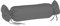 sleepling Satin Kissenbezug, Kissenhülle Nackenrolle aus 100% seidig weicher Baumwolle, Bezug Zierkissen, 60 Grad, Ökotex 100, Made in EU, 15 x 40 cm, steingrau