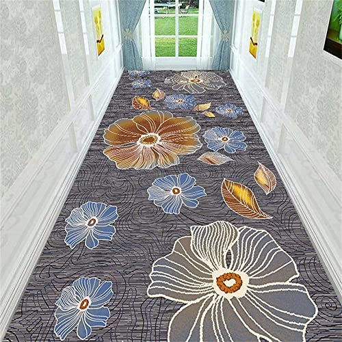 RUGMRZ Decoration Bedroom 3D-Druck Hotelkorridor innen Teppich weich grau kinderteppich Junge Auslegware Decoration Bedroom Schlafzimmer deko modern80x160CM