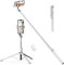 ATUMTEK 59 Selfie-Stick, Selfie-Stick mit Abnehmbarer Bluetooth-Fernbedienung, ausziehbarer Selfie-Stick für iPhone und Android, Videoaufnahme, Bloggen und Live-Streaming (Weiss)