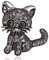 Wendalern Broche Chat Pour Femme Broche Chaton En Cristal Broche Animal Classique Broche Chat Corsage Épingle À Revers En Cristal Strass Vêtements Accessoires Bijoux Pour Les Amoureux Des Chats