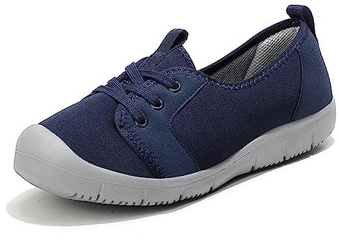 Zapatillas Bajas de Mujer para Exterior Zapatillas de Fitness para Mujer Zapatillas Transpirables de Correr Mocasines de Vela Ligereza y Comodidad Regalos Zapatos para Caminar,BLU,EU41