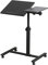Drumm Table de Lit pour Ordinateur Portable, Réglable en Hauteur, avec Roulettes Verrouillables, Bureau Debout, Table d'ordinateur Mobile, Pliable, 60 x 34.5 x 58/90cm, Noir