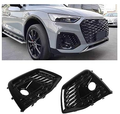 LUISAS Nebelscheinwerfer Gitter für Audi Q5 80A Facelift 2021 2022,Vorne Links Rechts Unteren Stoßstange Nebelscheinwerfer Grill Abdeckung Trim