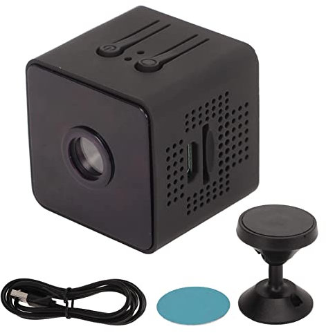 Dioche Battery Operated Security Camera, Mini Camera Wireless WiFi HD 1080P Night Vision Motion Detection Magnetic Portable Small Camera for Home Outdoor Office