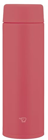 Zojirushi Su-AA48-RM Stainless Steel Mug, Water Bottle, 16.9 fl oz (480 ml), Screw Type, Dishwasher Safe, Seamless Tub, Only 2 Cleaning Points, Poppy Red