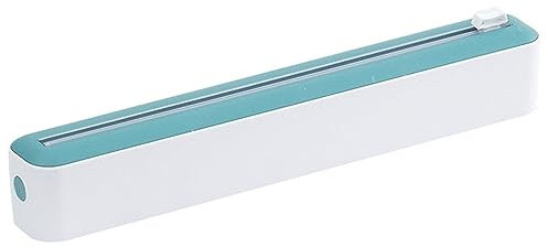 Keuyeo 2-in-1-frischhaltefolienschneider, Folienschneider, Lebensmittelfolienspender Magnetischer Saugkraft, Verstellbare Aufbewahrungs- Und Schneidebox, Für Frischhaltefolie, Alufolie, Heimküche,