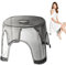 Tabouret de douche transparent - Petit banc de douche portable - Tabouret de changement de chaussures antidérapant et imperméable - Repose-pieds Lucite pour petites salles de douche au lit
