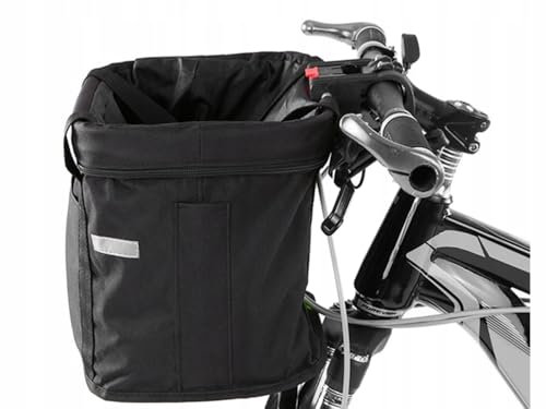 Fahrradkorb für Lenker, hohe Kapazität, universell und abnehmbar, Click On/Off, leicht und wasserdicht, Einkaufskorb bis zu 6 kg, zusammenklappbarer Frontkoffer