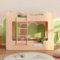 smartwood Letto a Castello per Bambini 70x160 - Legno - Scala Sinistra - Letto Bambino per Ragazzi & Ragazze con Rete a Doghe & Sponda - Mimi BL - Portata Massima 230 kg
