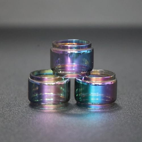 WratryParts - Tubo de vidrio de burbujas de grasa de repuesto para Vaporesso iTank, iTank 2 RTA Tank (color arcoíris)