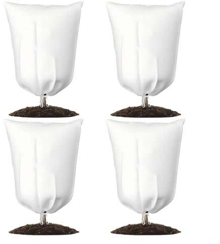 Fundas protectoras eficaces contra la congelación, paquete de 4, aíslan tus plantas durante el duro clima invernal (80 x 120 cm)