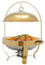 QUIOTUIR 8 L Gold Chafing Dish Buffet Set Buffet Servers and Warmers Set Round Chafers and Buffet Warmers Set