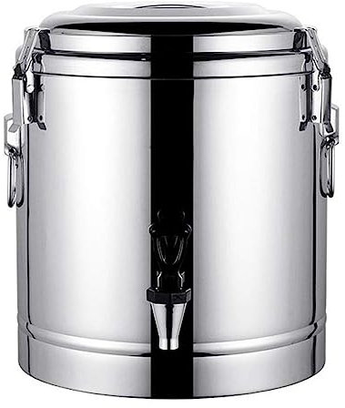 DONGSHUAI Dispensador De Agua Caliente De Acero Inoxidable 304 Aislado para Té, Termo De Té, Cubo De Hielo, Calentadores De Bebidas, Urna Dispensadora De Bebidas para Café, Leche,20L