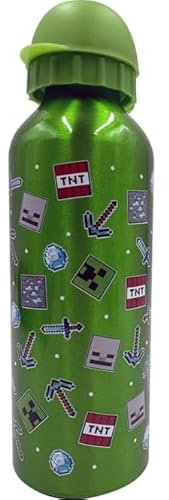Botella Cantimplora Aluminio Minecraft 500Ml