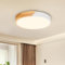 Kambo Plafonnier LED Rond en Bois Blanc 24W Ø30cm, Luminaire Moderne Plat nordique à Panneau Intégré 3000K 2400LM pour Salon Chambre Cuisine Couloir – Facile à Installer