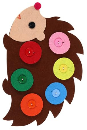 Toyvian Diy Wollfilz Aktivitätsbrett Für Kleinkinder Mit Bunten Knöpfen Sensorisches Lernspielzeug Zur Feinmotorikförderung Kreatives Bastelset Für Familienfreundlichen - Und Spielspaß