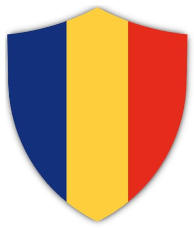 Aufkleber: 300 mm, 1 Stück - Flagge Schild - Rumänien - RO - für Auto, Laptop, Koffer und mehr