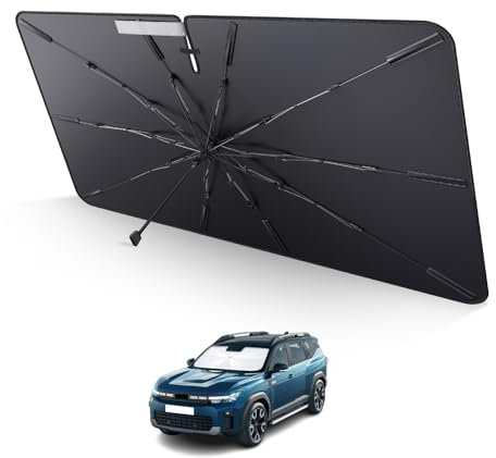 LUWU Parasol Coche Compatible con Dacia Bigster 2025 Parasol para Parabrisas Delantero Plegable Protección UV Accesorios Bigster 2025