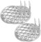 Alipis 5 Pièces Spatule à Gelée Cool Grattoir Outil Scrapper Ménage Pratique Gadgets Chinois Trancheuse De Gelée Gadgets Maison Chinois Acier Inoxydable Silver