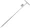 DOITOOL Erdungsspieß ：Erdungsstab - Blitzableiter - Galvanized Iron Iefenerder Erdungspfahl Effiziente Erdung Für Häuser Büros Und Außenbereiche Silver,60 * 12 * 1cm