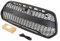 Kühlergrill mit Licht, mattschwarzer Renngrill, kompatibel mit Ford Transit Custom Grill 2014–2021(With LED lights)