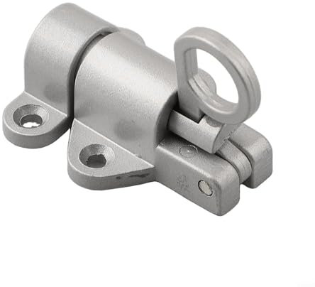 Federbelasteter Riegel für Aluminiumtüren und Flügel, Sicherheit (grau)