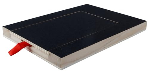 Enwye Tablero de Madera para archivar con Caja de Snacks incorporada, Papel de Lija, Almohadilla para afilar Cachorros, Resistente rascador para Patas de Perro, para el cuidad, 25 x 3 x 35 cm