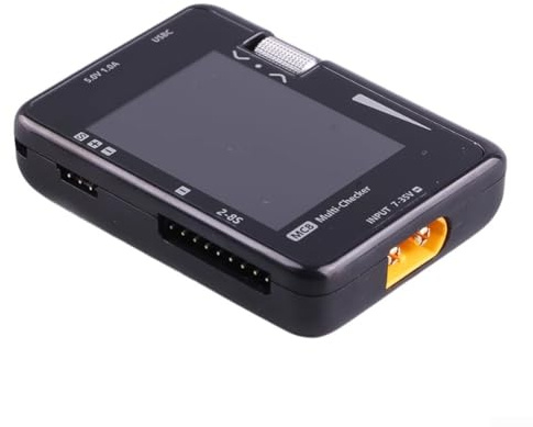 32-Bit-Multifunktions-Batterie-Monitor, MC8-Batterietester mit IPS-Display für LiPo LiHV LiFePo Batterien DC Eingangssignal Testen