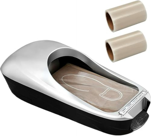 Dispensador automático de cubiertas de zapatos, máquina desechable para cubrir zapatos con rollos de repuesto para el hogar y la oficina