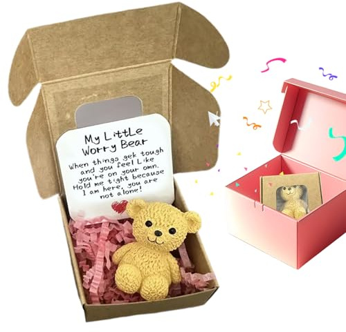 Taschen- Miniatur Aufmunterndes Tierchen Handgearbeitet und | mit Taschen-Tokenkarte Aufmunternder Glücksfreund für Männer, Frauen, Kinder und Jugendliche