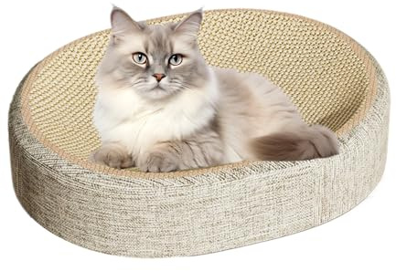 Kratzbrett für Katzen – Katzenbrett für den Innenbereich, Kratzmöbel aus Karton, Kratzmöbel aus Karton, Eckbett, Schlafzimmer, Wohnzimmer, Camping im Freien
